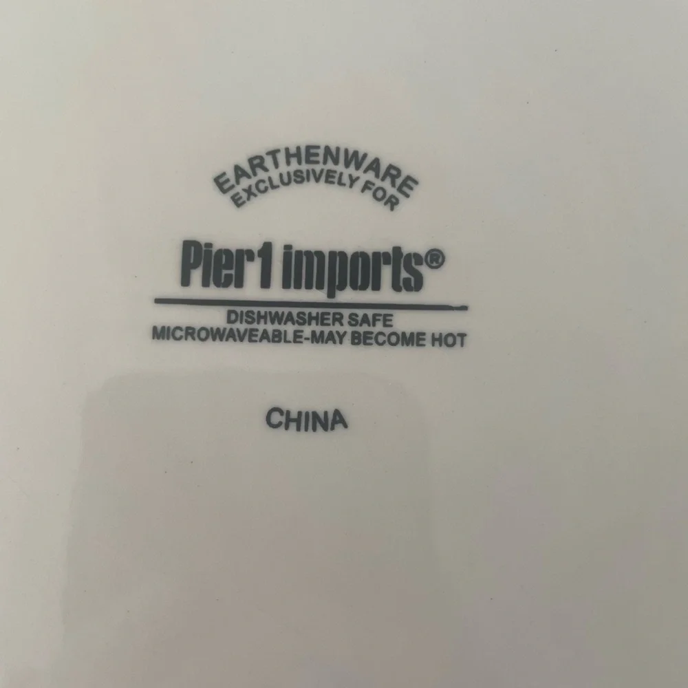 Vintage Pier 1 Imports Earthenware Sandpiper Plate